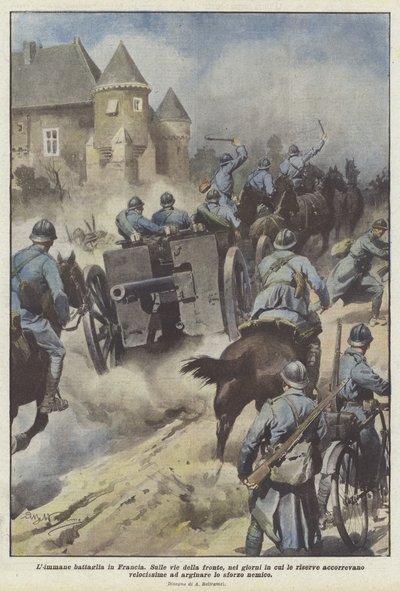 Die Gewaltige Schlacht In Frankreich von Achille Beltrame