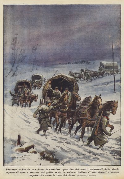 Der Winter in Russland stoppt nicht die siegreichen Operationen unserer Kämpfer von Achille Beltrame