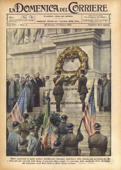 Amerikanische Ehren für das heilige Symbol der siegreichen Armee von Achille Beltrame