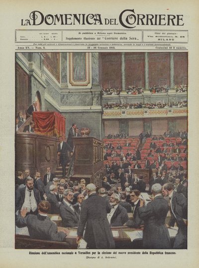 Versammlung der Nationalversammlung in Versailles zur Wahl des neuen Präsidenten der Französischen Republik von Achille Beltrame