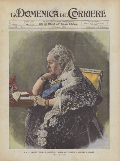 Ihre Majestät Königin Victoria von England, gestorben im Schloss Osborne am 22. dieses Monats von Achille Beltrame