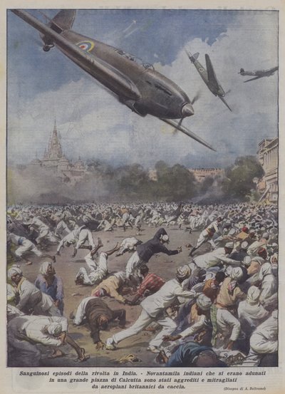 Blutige Episoden des Aufstands in Indien von Achille Beltrame