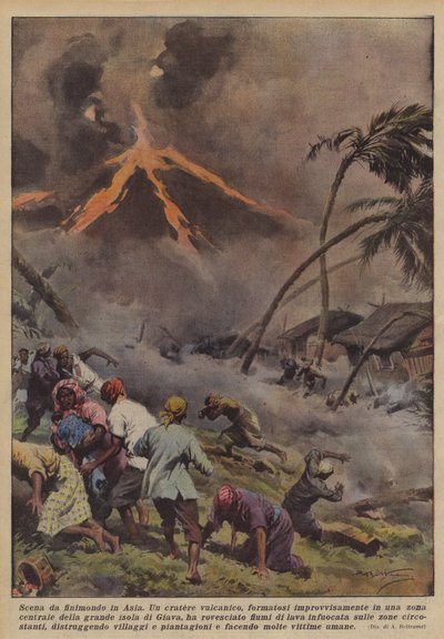 Weltuntergangsszene in Asien von Achille Beltrame