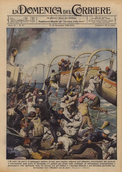 Rette sich, wer kann! von Achille Beltrame