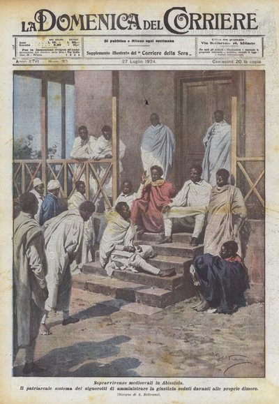 Mittelalterliche Überreste in Abessinien von Achille Beltrame