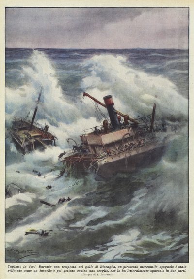 In zwei Hälften geschnitten! von Achille Beltrame