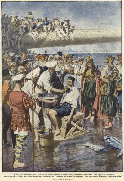 Die Äquatorüberquerung von Achille Beltrame