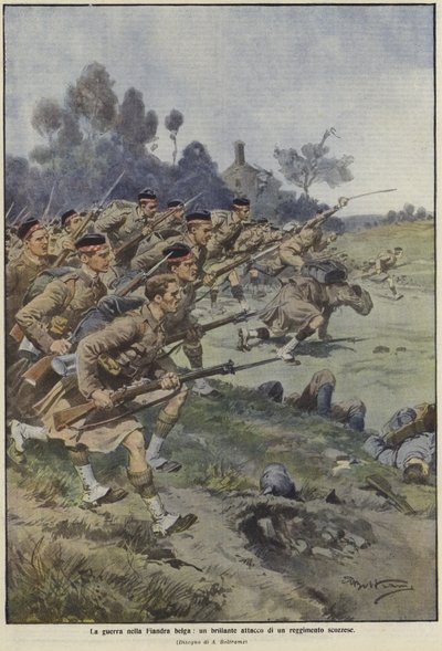 Der Krieg in Flandern von Achille Beltrame