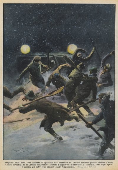 Tragödie im Schnee von Achille Beltrame