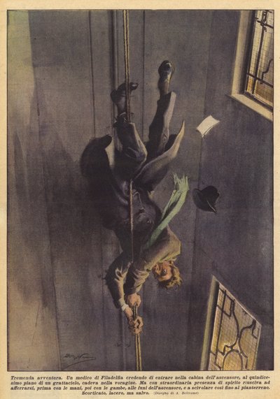Schreckliches Abenteuer von Achille Beltrame
