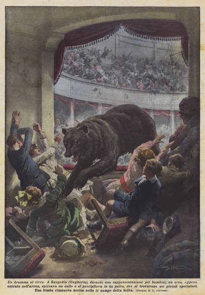 Ein Drama im Zirkus von Achille Beltrame