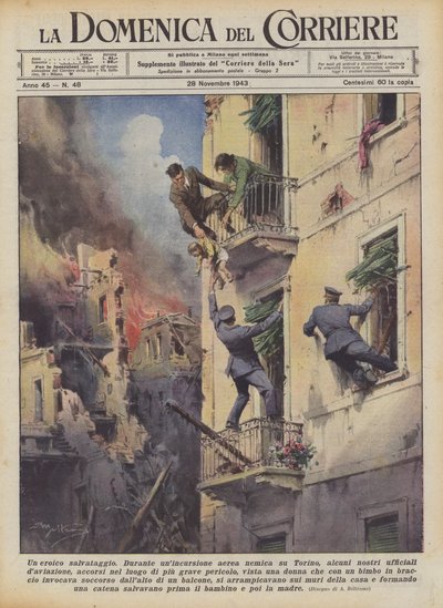 Eine heldenhafte Rettung von Achille Beltrame