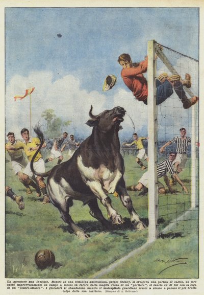 Ein ungebetener Spieler von Achille Beltrame