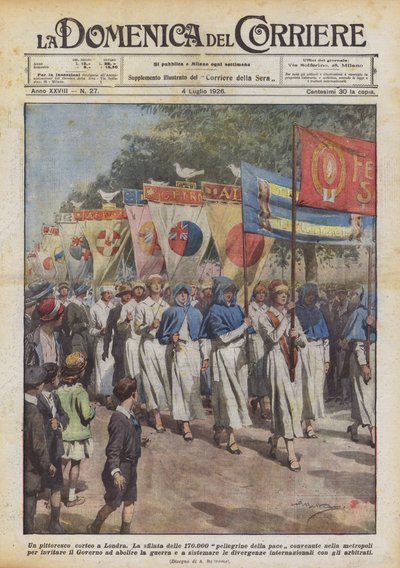 Ein malerischer Umzug in London von Achille Beltrame