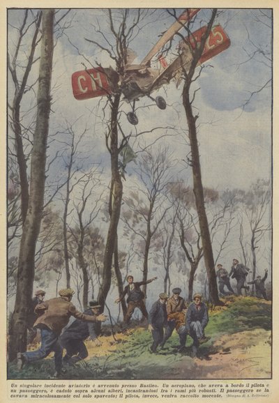 Ein ungewöhnlicher Flugunfall ereignete sich bei Basel von Achille Beltrame
