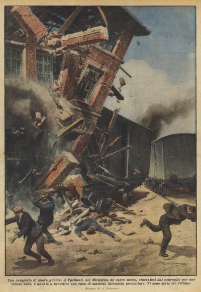 Eine neue Art von Katapult von Achille Beltrame
