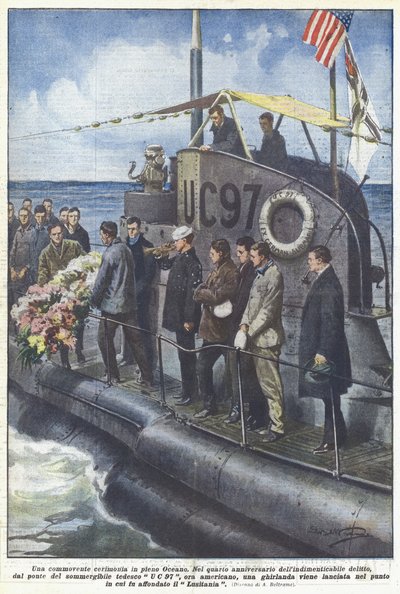 Eine bewegende Zeremonie mitten im Ozean von Achille Beltrame