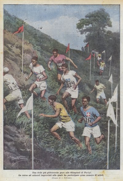 Eines der malerischsten Rennen bei den Olympischen Spielen in Paris von Achille Beltrame