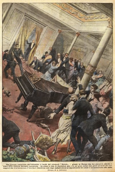 Eine furchterregende Atlantiküberquerung von Achille Beltrame
