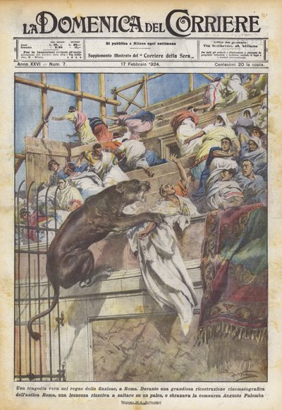 Eine wahre Tragödie im Reich der Fiktion, in Rom von Achille Beltrame