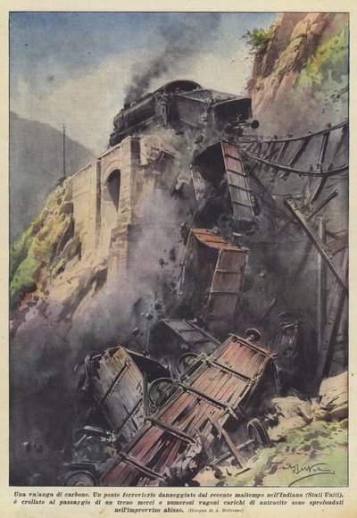 Eine Lawine aus Kohle von Achille Beltrame