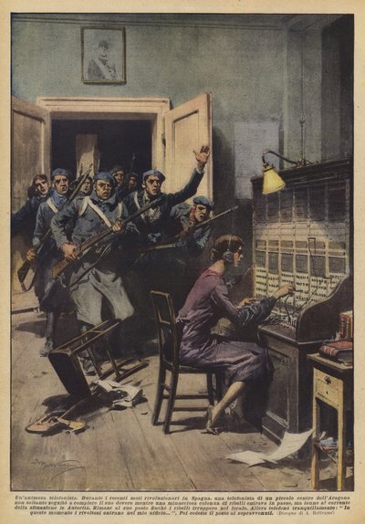 Eine gewissenhafte Telefonistin von Achille Beltrame