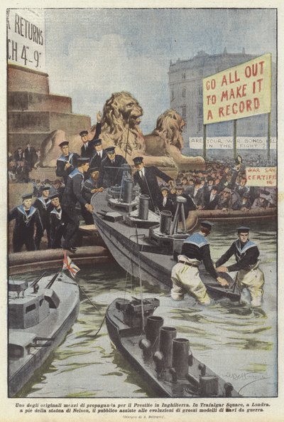 Eines Der Originellen Propagandamittel Für Das Darlehen In England von Achille Beltrame