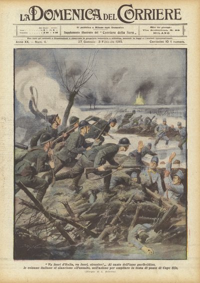 Geh raus aus Italien, geh raus, Fremder! von Achille Beltrame