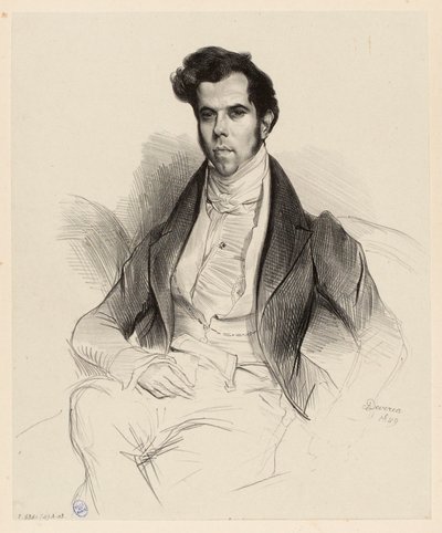 Porträt von Horace Say (1794-1860), Ökonom und Abgeordneter von Achille Devéria