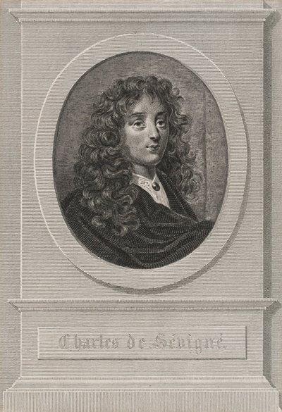 Porträt von Charles de Sévigné von Achille Devéria