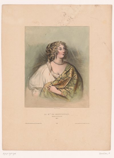 Porträt von Madame de Montespan von Achille Devéria