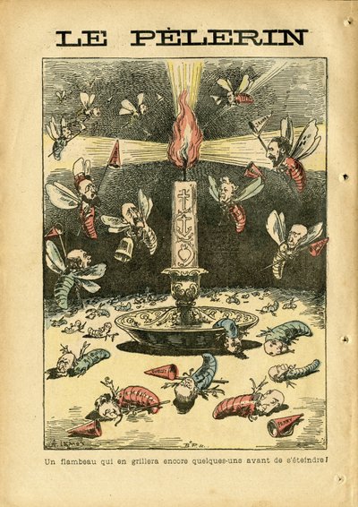 Illustration von Achille Lemot (1846-1909) in Le Pelerin von Achille Lemot