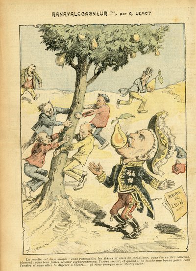 Illustration von Achille Lemot (1846-1909) in Le Pèlerin von Achille Lemot