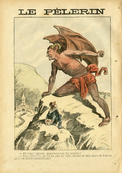 Illustration von Achille Lemot (1846-1909) in Le Pèlerin von Achille Lemot