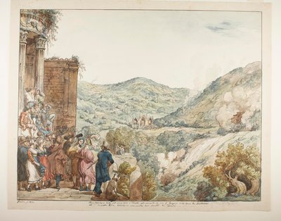 Zeremonie in Tivoli zu Ehren der Eröffnung des Aniene-Flusses von Achille Pinelli