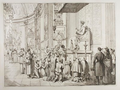 Küssen der Füße des Heiligen Petrus von Achille Pinelli