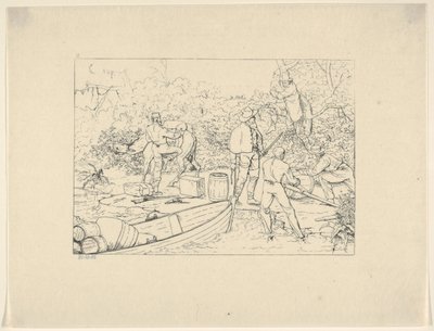 Schmuggel von Medikamenten in den Süden aus Confederate War Etchings, 1861-63 von Adalbert John Volck