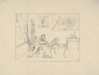 Schreiben der Emanzipationsproklamation aus Confederate War Etchings, 1861-63 von Adalbert John Volck