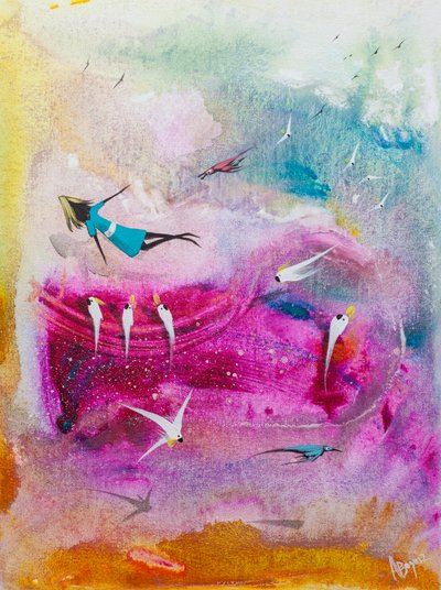 Farbenfroher Traumflug von Adam Bogusz