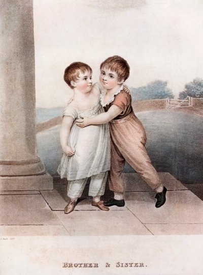 Bruder und Schwester, spätes 18. - frühes 19. Jahrhundert, 1913 von Adam Buck
