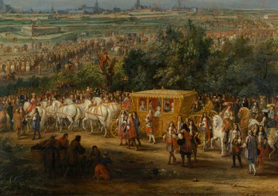 Der Einzug von Ludwig XIV. von Adam Frans van der Meulen
