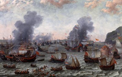 Die Schlacht von Gibraltar während des Achtzigjährigen Krieges von Adam Willaerts