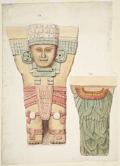 Karyatide IX, Vorder- und Rückansicht von Adela Breton