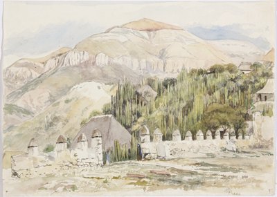 Kirchenumfriedung, Metztitlán, Hidalgo, Mexiko von Adela Breton