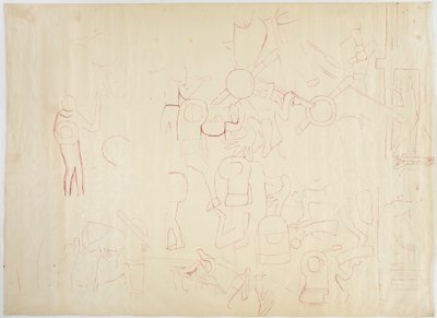 Südwand, Oberer Tempel der Jaguare, Chichen Itza, Mexiko von Adela Breton