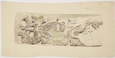 Steinrelief aus Mexiko-Stadt, Mexiko von Adela Breton