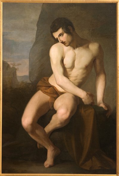 Männlicher Akt (Prometheus) von Adeodato Malatesta or Malatesti