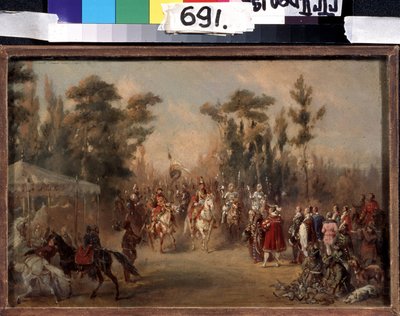 Die Jagd des Zaren im 16. Jahrhundert von Adolf Jossifowitsch Charlemagne