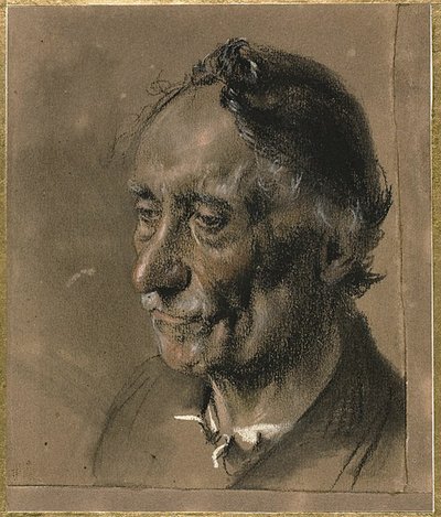 Kopf eines alten Mannes von Adolph Menzel