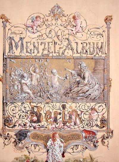 Titelseite aus dem Menzel-Album, 1868 von Adolph Menzel